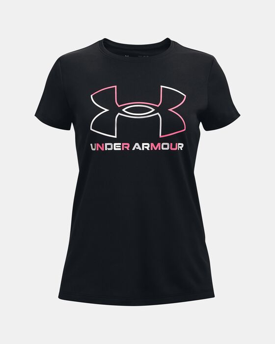 Girls' UA Tech™ Big Logo Short Sleeve image number 0