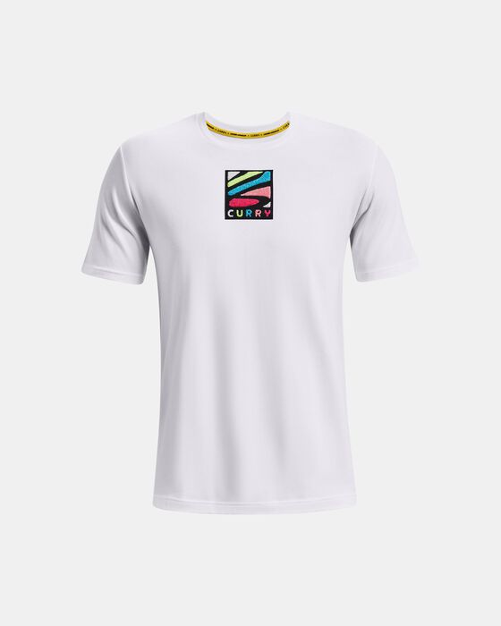 Men's Curry Multicolor Logo Short Sleeve image number 4
