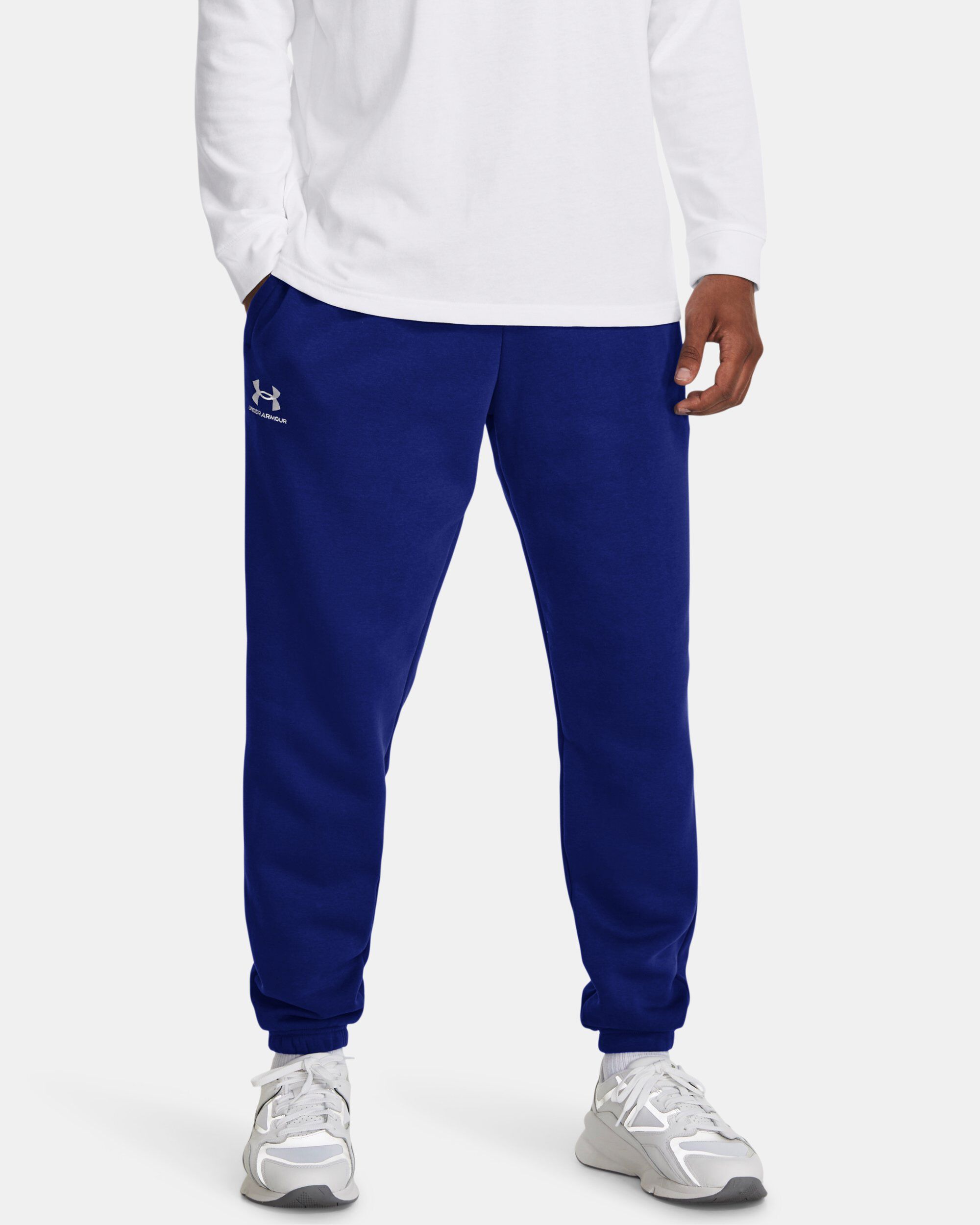 Under armour joggers navy sale