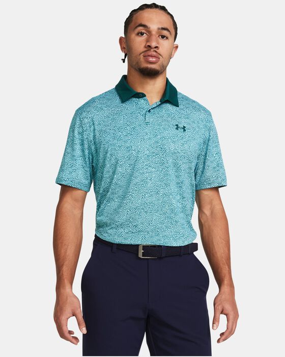 Men's UA Tee To Green Printed Polo image number 0