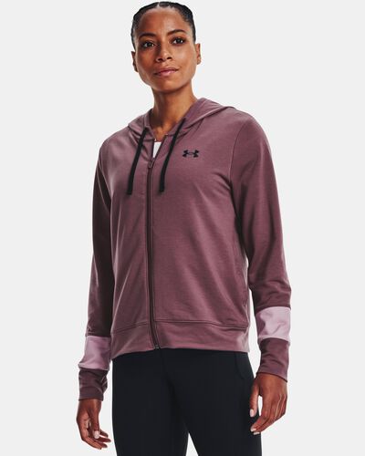 Women's UA Rival Terry Colorblock Full-Zip Hoodie
