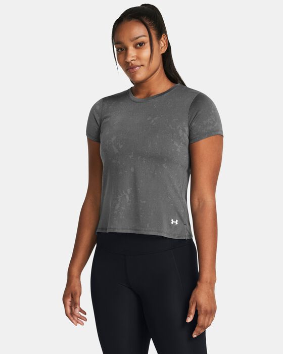 Women's UA Launch Splatter Short Sleeve image number 0