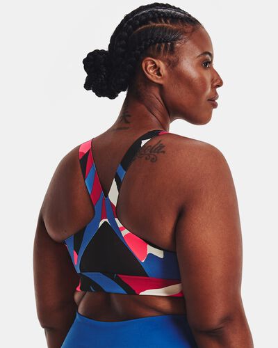 Women's UA RUSH™ SmartForm Mid Printed Sports Bra