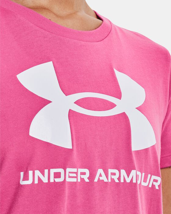 Women's UA Rival Logo Short Sleeve image number 3