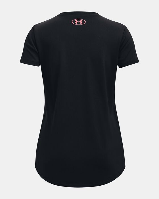 Girls' UA Tech™ Big Logo Short Sleeve image number 1