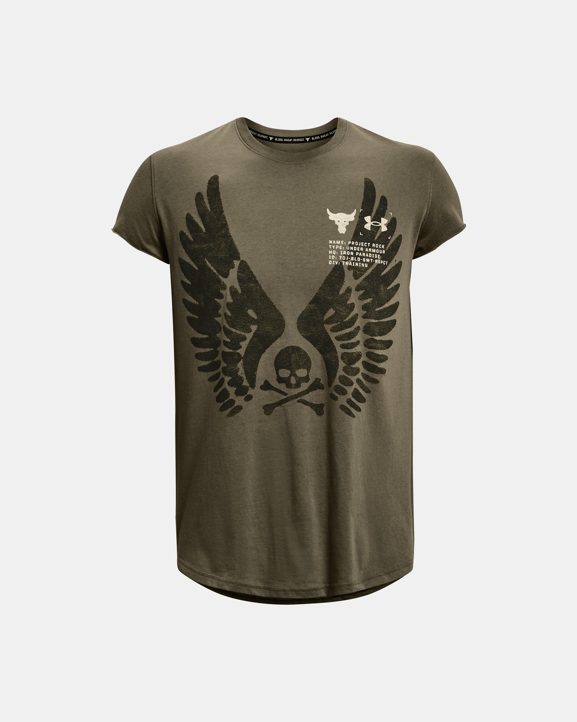 Under Armour Men s Project Rock Cutoff T Shirt Green in Dubai UAE