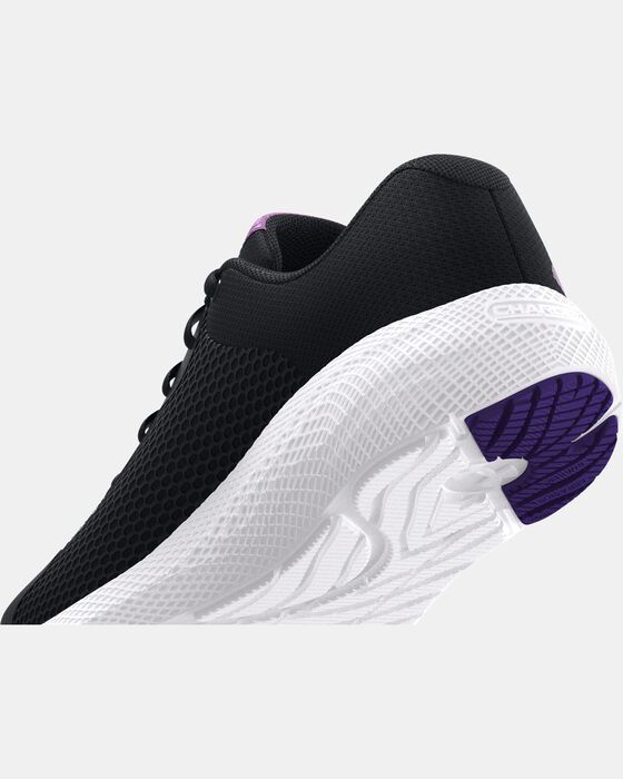 Girls' Grade School UA Charged Pursuit 2 Big Logo Running Shoes image number 5