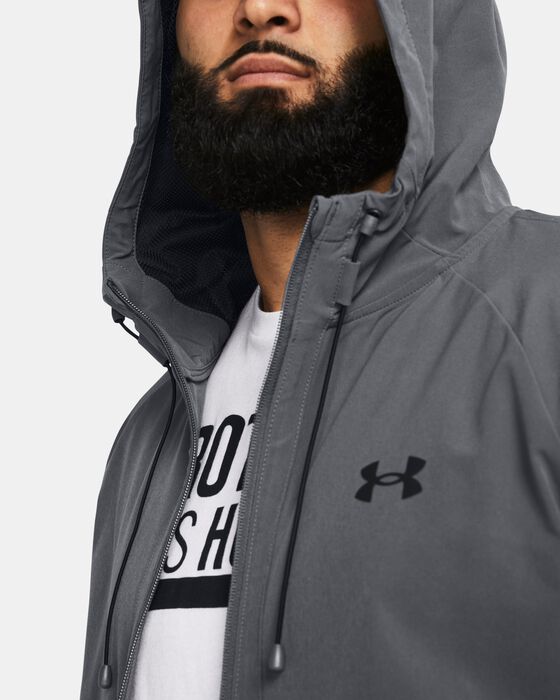 Men's UA Stretch Woven Windbreaker image number 2