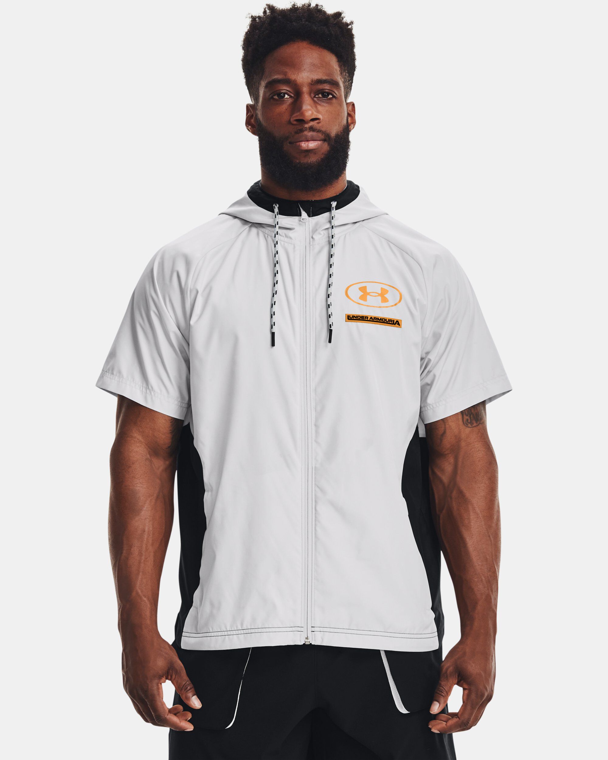 Men s UA Evolution Woven Full Zip Short Sleeve Hoodie