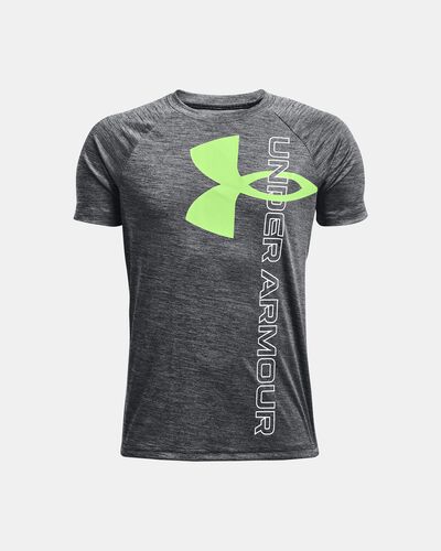 Boys' UA Tech™ Split Logo Hybrid Short Sleeve