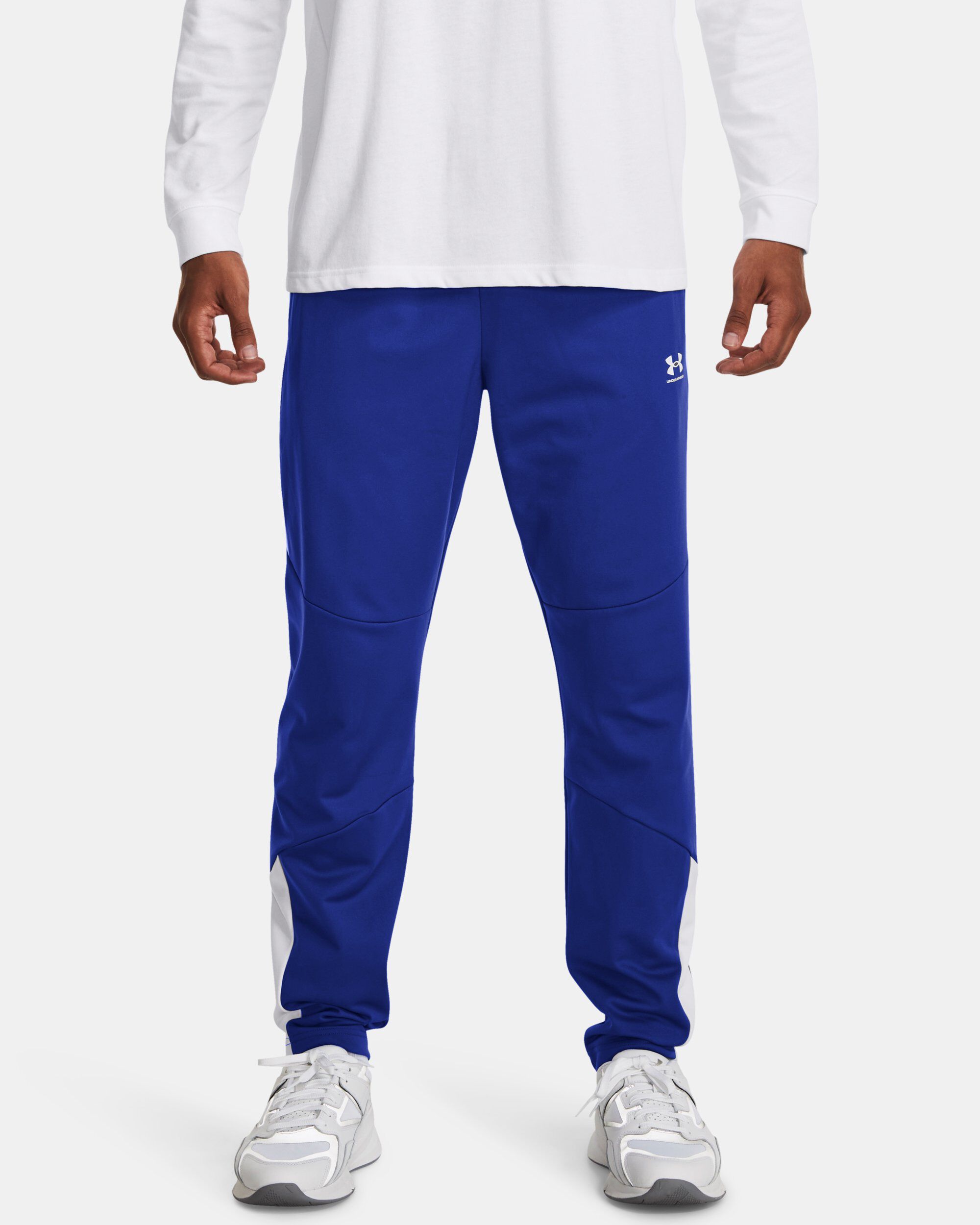Under armour blue tracksuit bottoms 2025