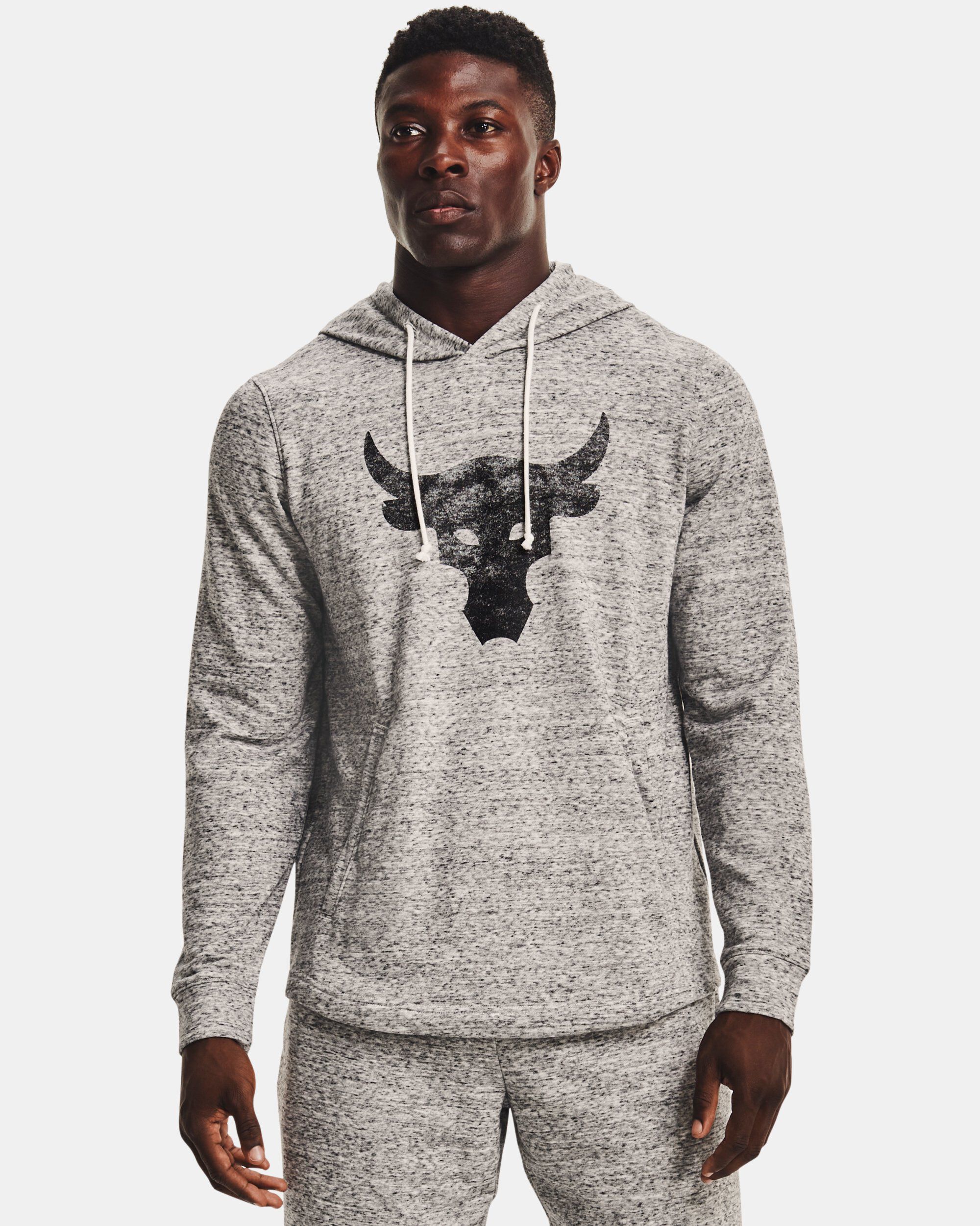 Under Armour Men s Project Rock Terry Hoodie White in Dubai UAE