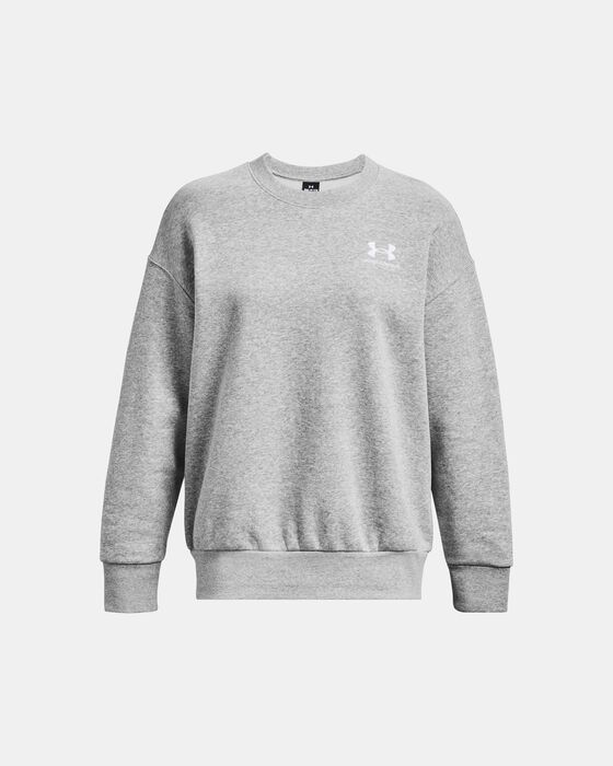 Women's UA Essential Fleece Oversized Crew image number 8