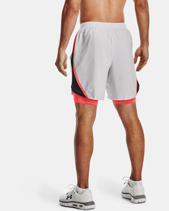 Buy Men's UA Launch Run 2in1 Shorts Grey in Dubai, UAE Under Armour