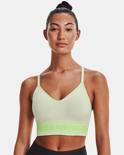 Buy Under Armour Women's Seamless Long Heather Sports Bra Grey in Dubai,  UAE -SSS