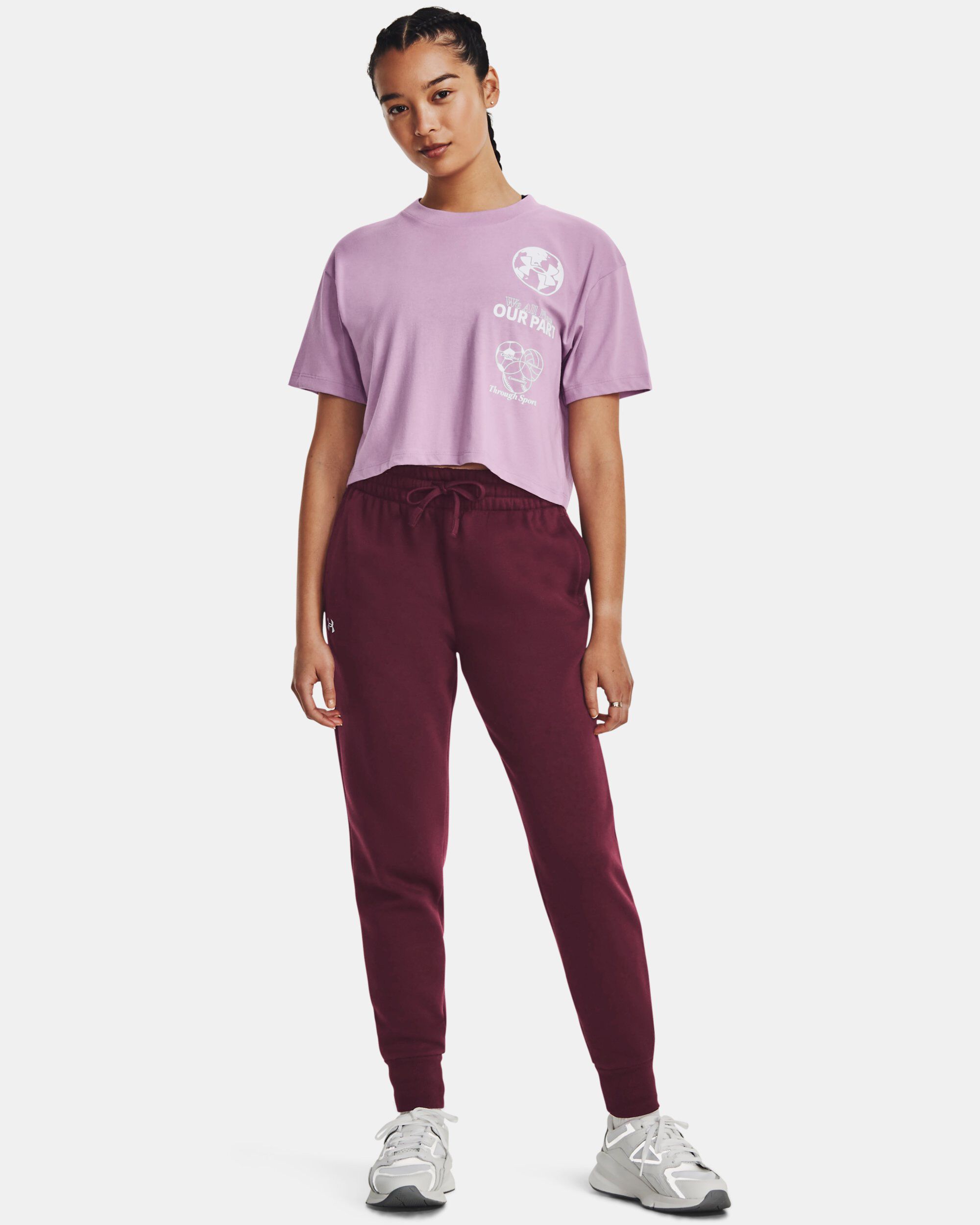 Buy Women s UA Rival Fleece Joggers Red in Dubai UAE Under Armour