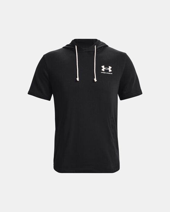 Men's UA Rival Terry Short Sleeve Hoodie Men's UA Rival Terry Short Sleeve Hoodie image number 4