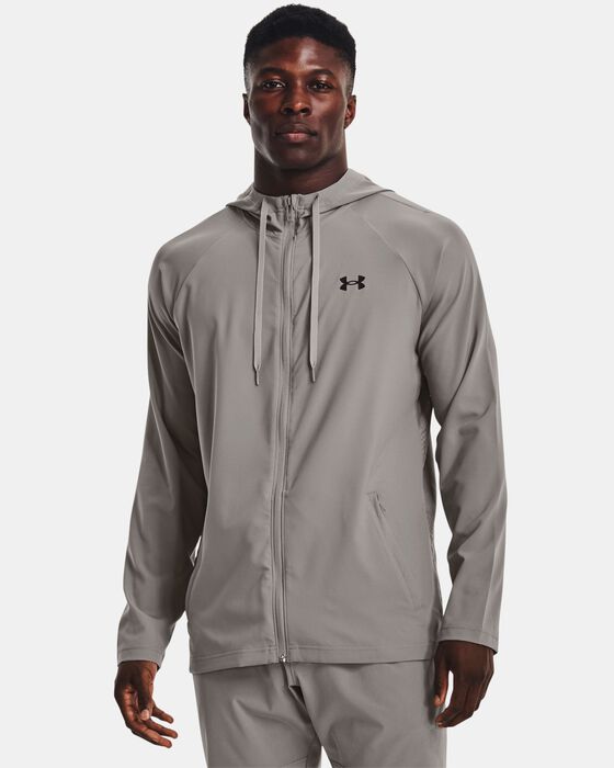 Men's UA Woven Perforated Windbreaker Jacket image number 0