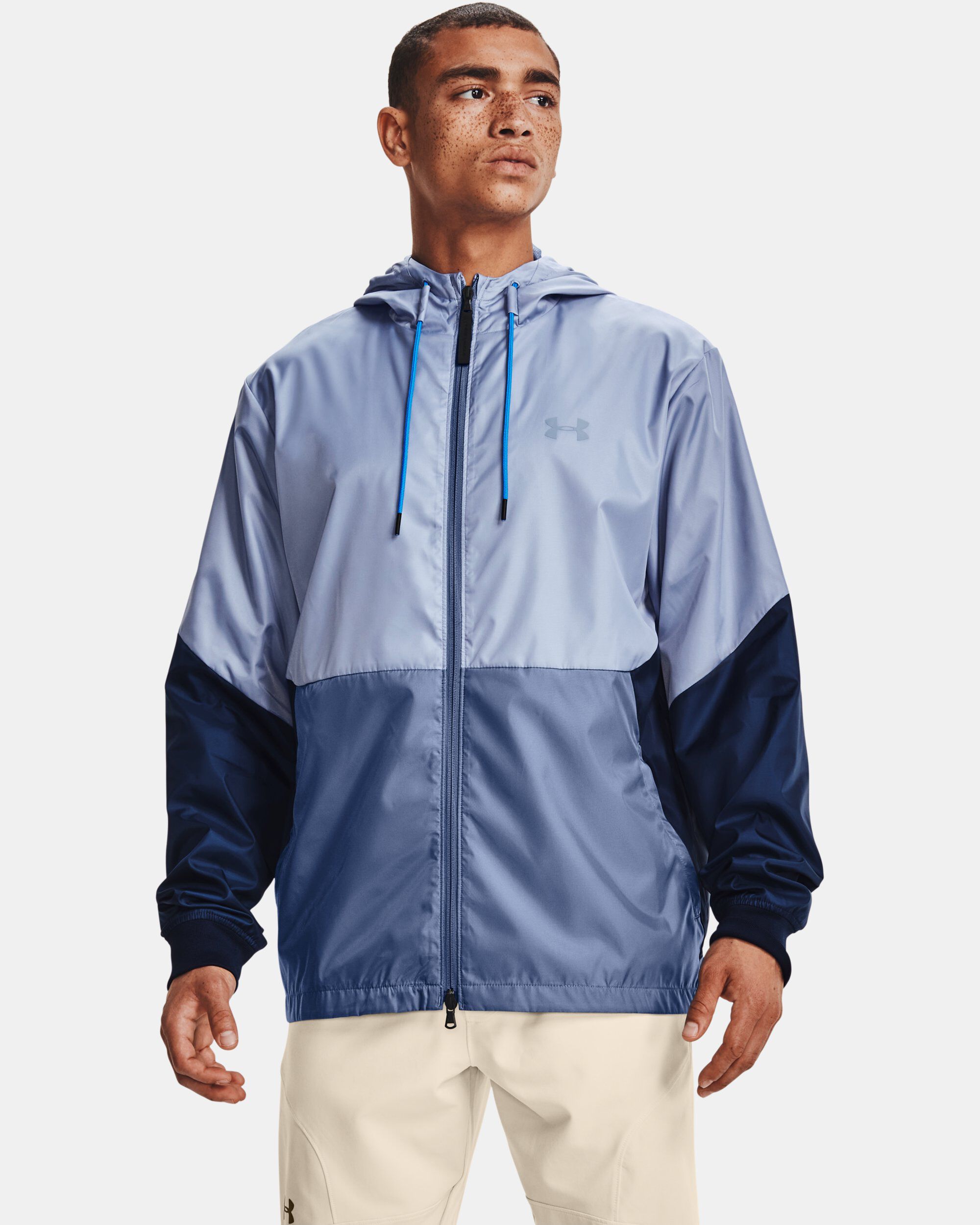 Under armour blue windbreaker outlet