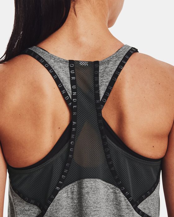 Women's UA Knockout Mesh Back Tank image number 3
