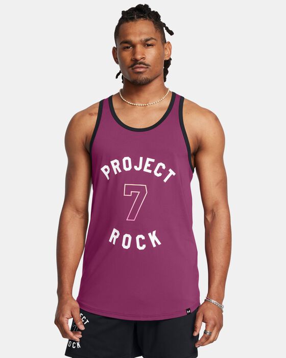 Men's Project Rock Mesh Badge Of Honor Tank image number 0