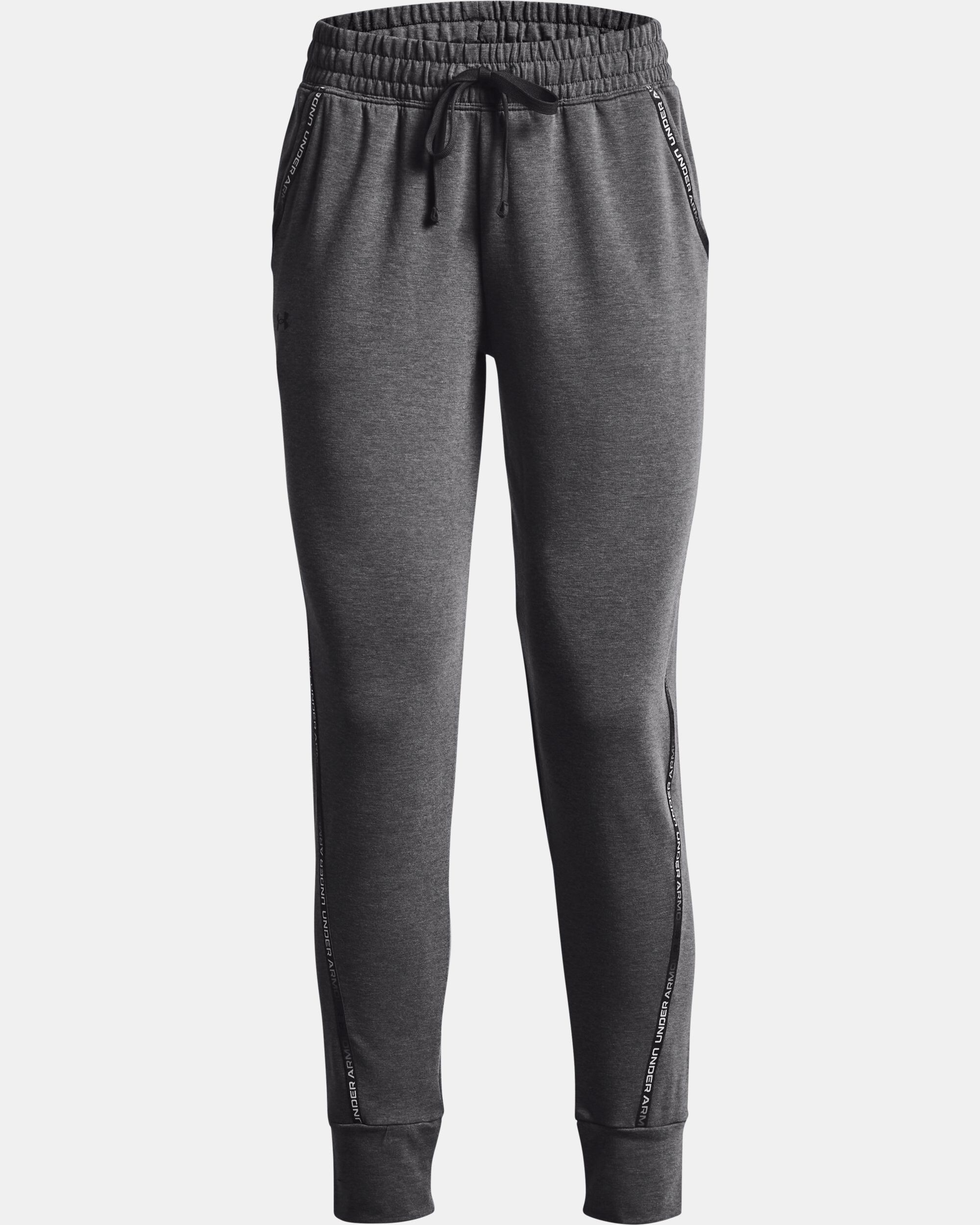 Women's ua fleece sale taped wordmark pants