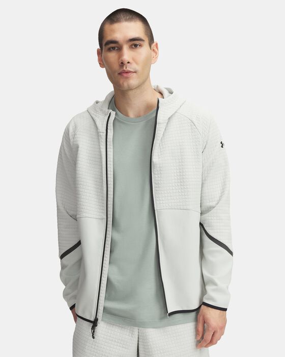 Men's UA Unstoppable Fleece Grid Full-Zip image number 0