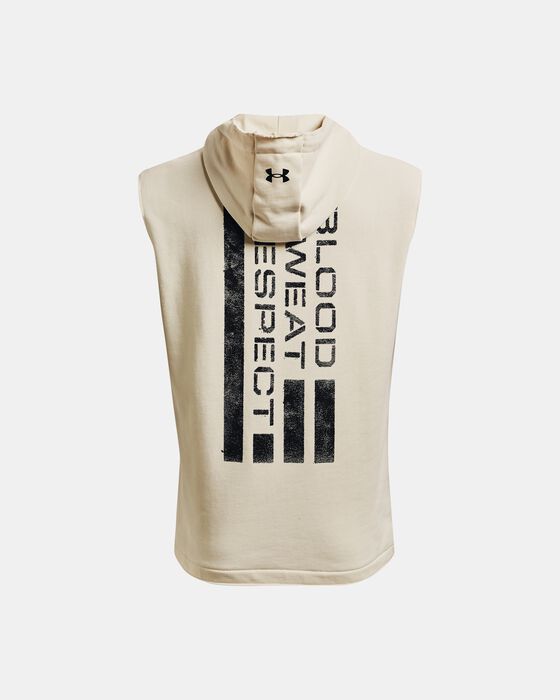 Men's Project Rock Heavyweight Terry Sleeveless Hoodie image number 5
