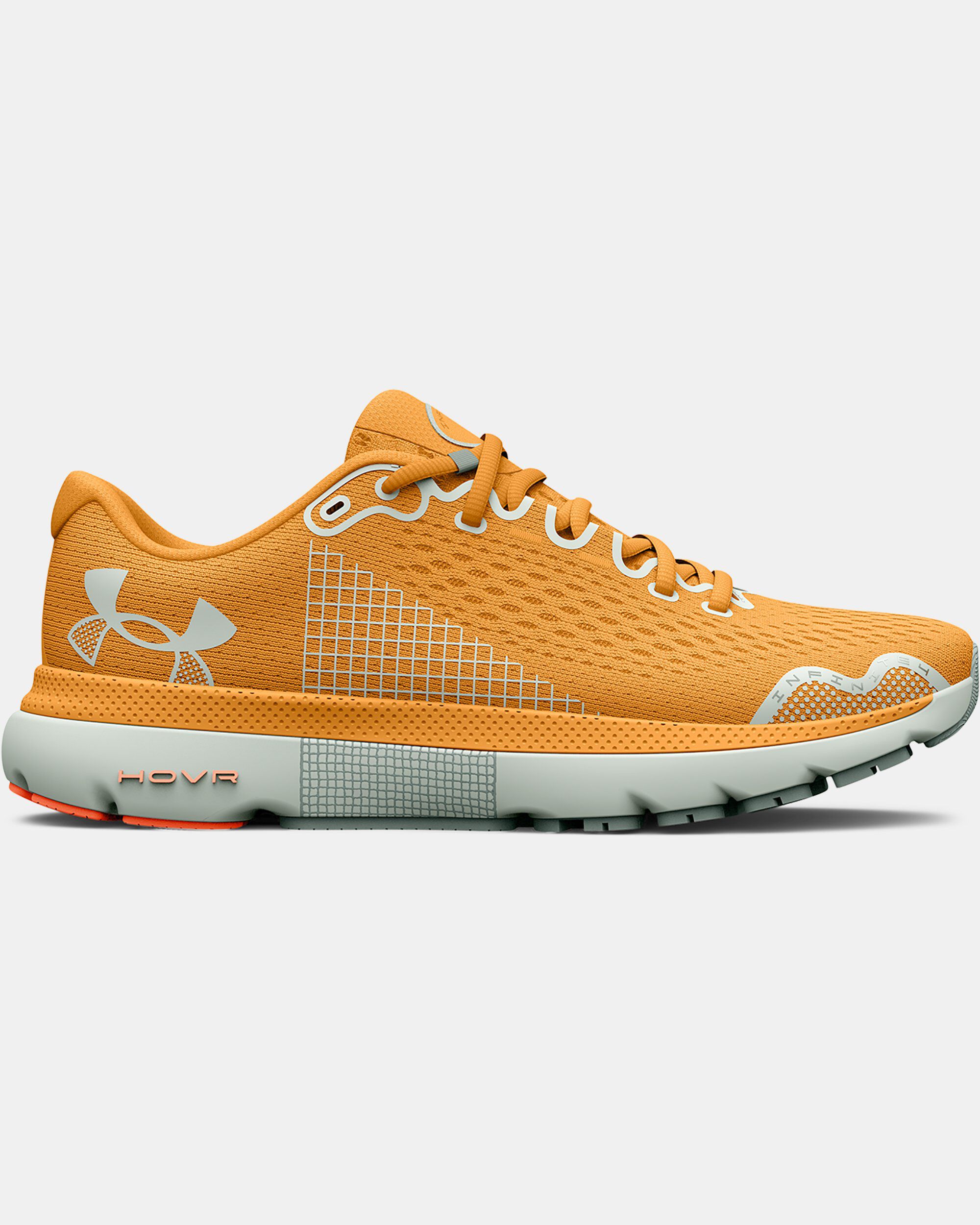 Orange and grey deals under armour shoes