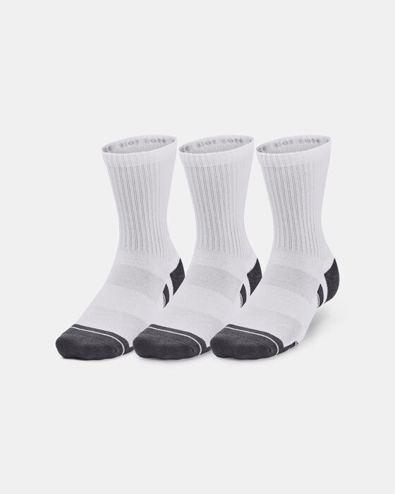 Unisex UA Performance Cotton 3-Pack Mid-Crew Socks image number 0