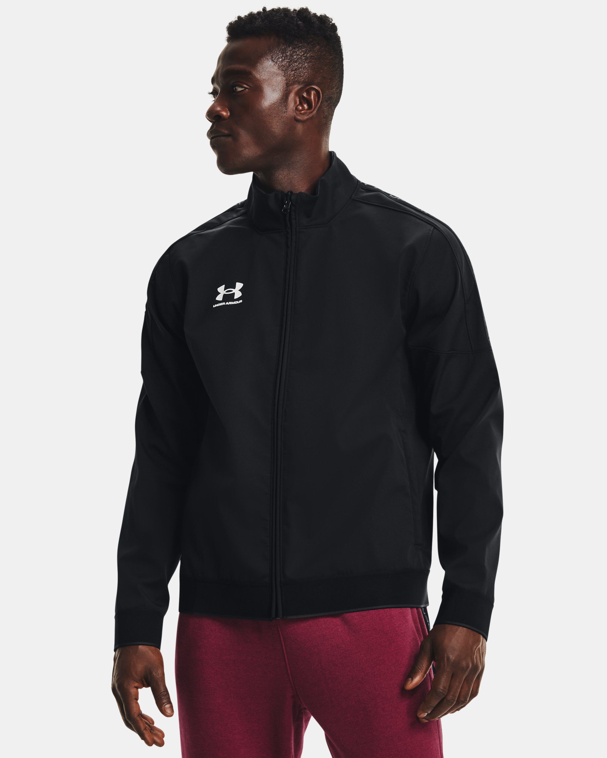 Under armour varsity outlet fleece bomber jacket