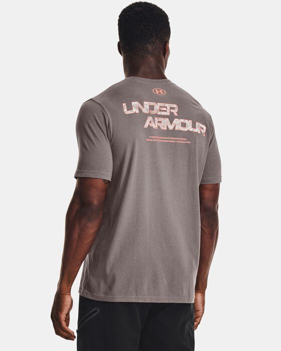 Men's UA ABC Camo Fill Wordmark Short Sleeve image number 1