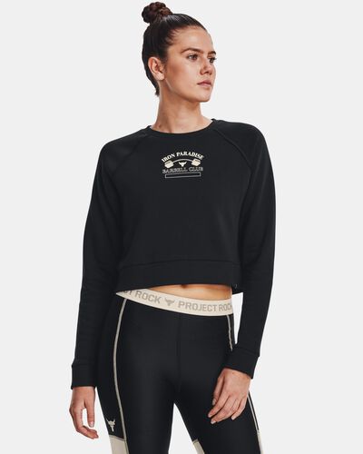 Women's Project Rock Home Gym Fleece Crew