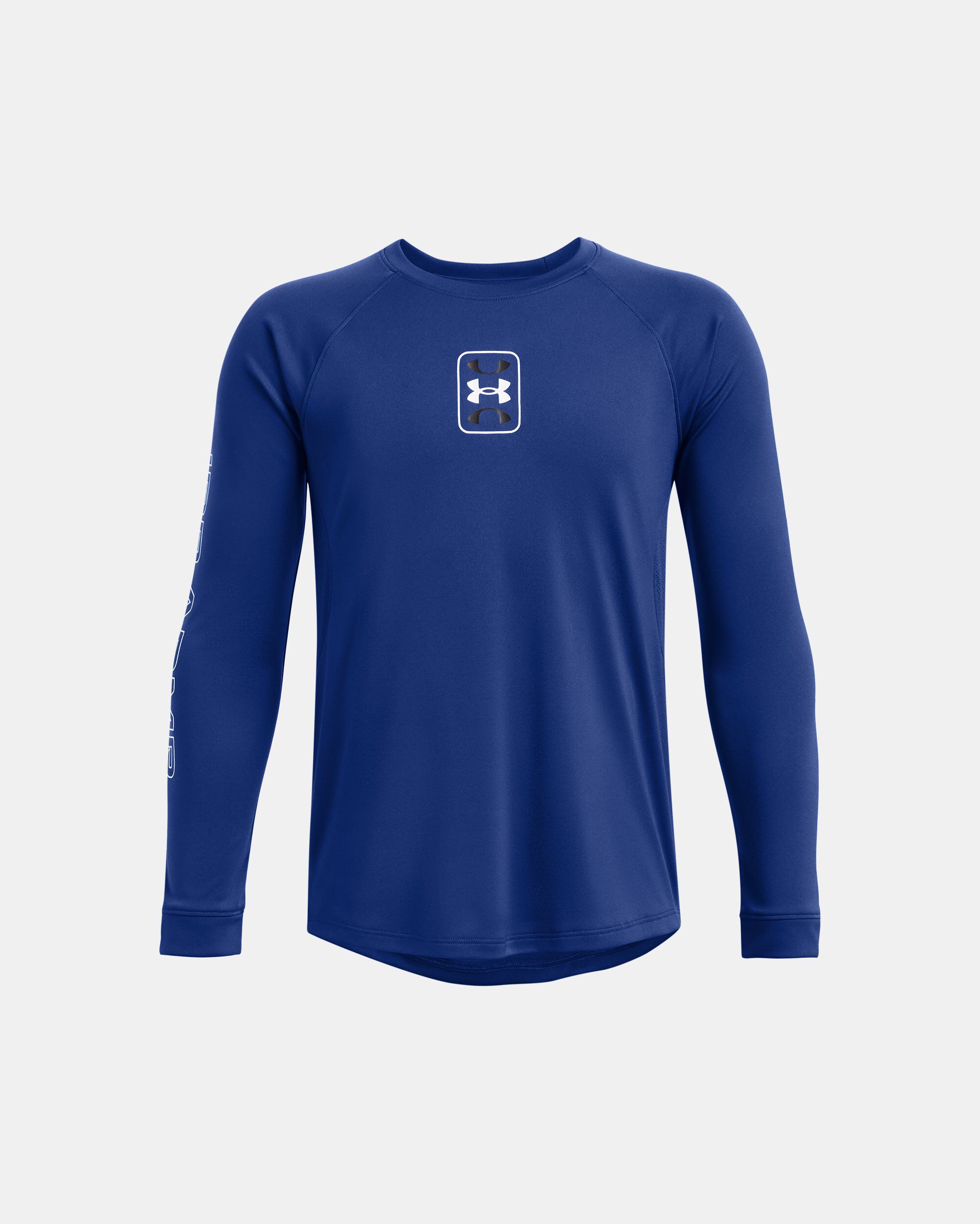 Navy blue under armour long sleeve shirt clearance