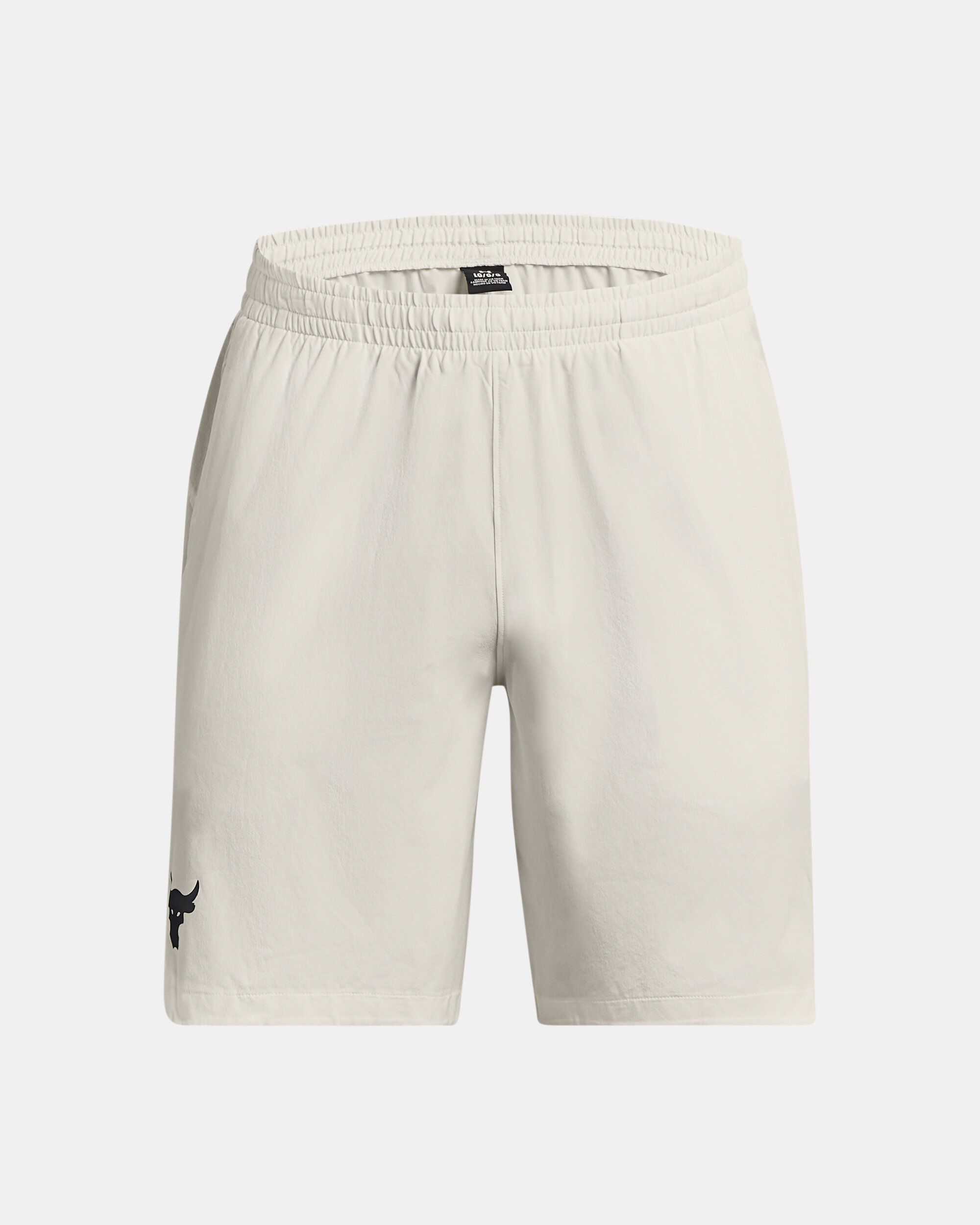 Shop Under Armour Project Rock Woven Men's Shorts White in Dubai, UAE