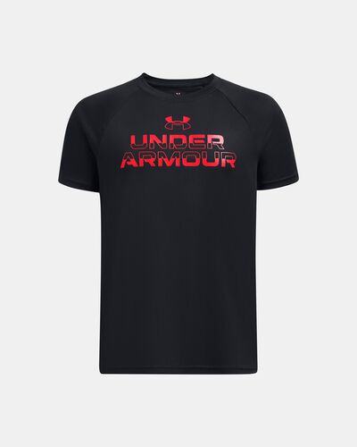 Boys' UA Tech™ Split Wordmark Short Sleeve