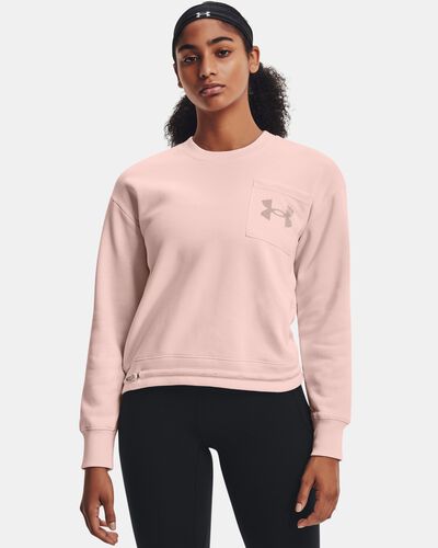 Women's UA Rival Fleece Mesh Crew