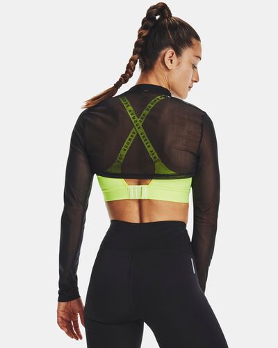 Women's UA Mesh Crop Mock Long Sleeve