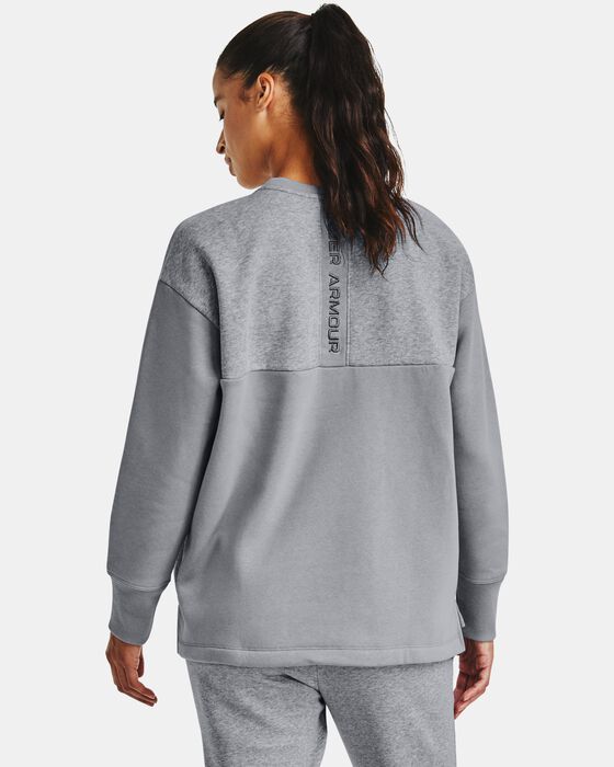 Women's UA Rival Fleece Embroidered Crew image number 0
