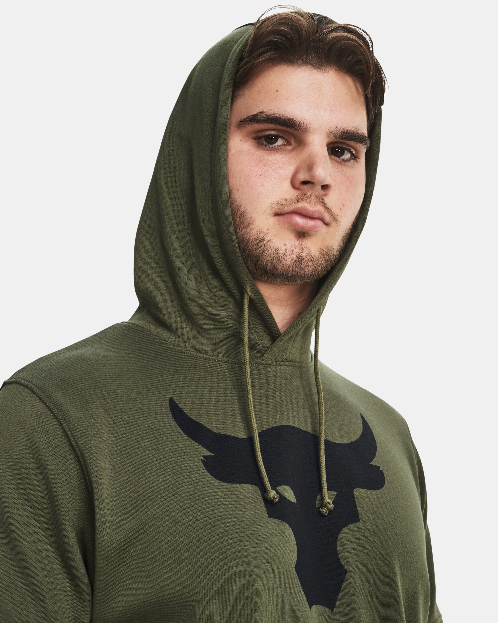 Under armour project rock short sleeve hoodie cheap
