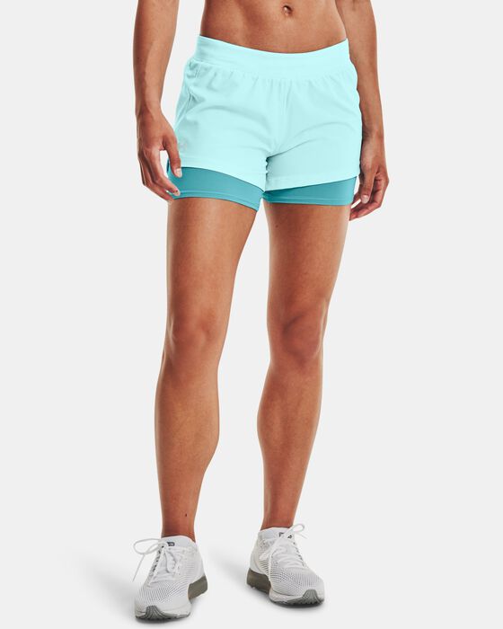 Women's UA Iso-Chill Run 2-in-1 Shorts image number 0