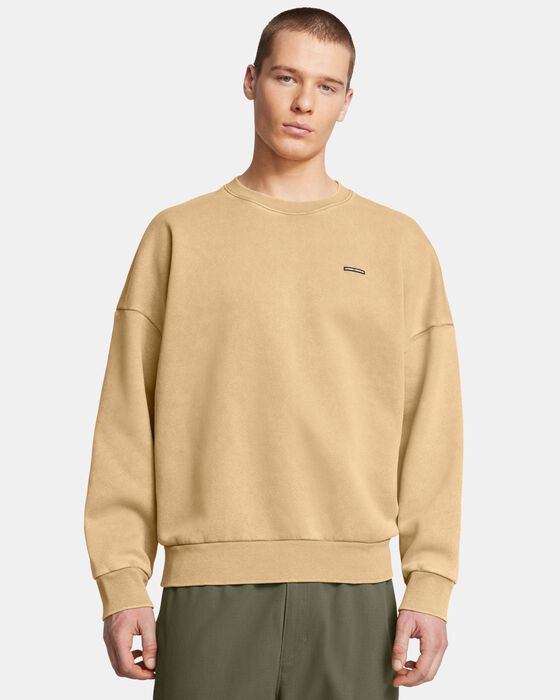 Men's UA Icon Heavyweight Fleece Wash Oversized Crew image number 0