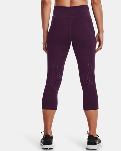 Women's UA RUSH™ No-Slip Waistband Tonal Capris
