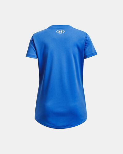 Girls' UA Techâ„¢ Print Fill Big Logo Short Sleeve