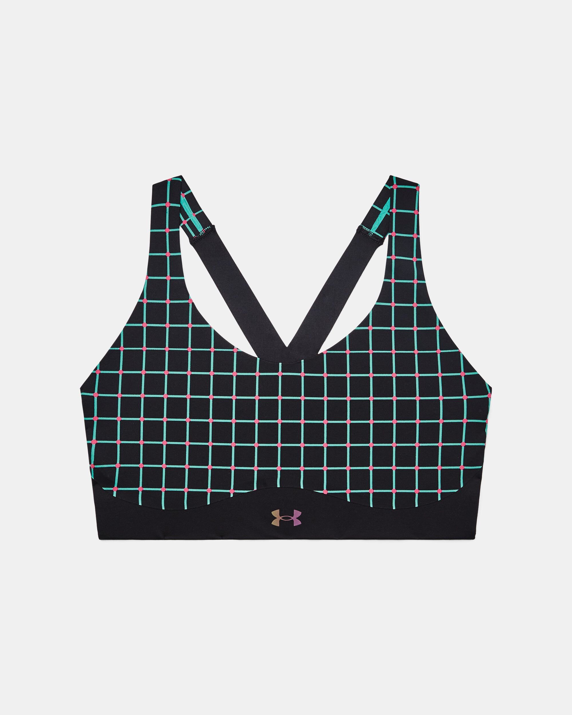 Buy Women s UA RUSH SmartForm Mid Printed Sports Bra Black in Dubai UAE Under Armour