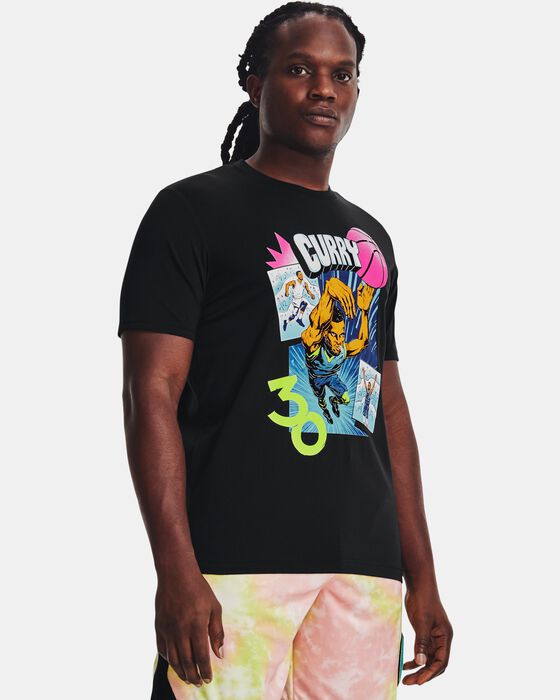 Men's Curry Comic Book Short Sleeve image number 0