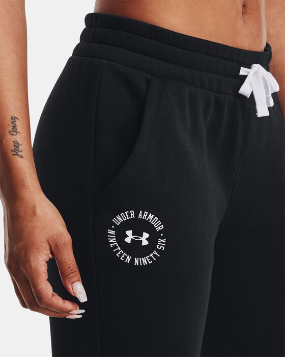 Women's UA Rival Fleece Crest Joggers image number 3