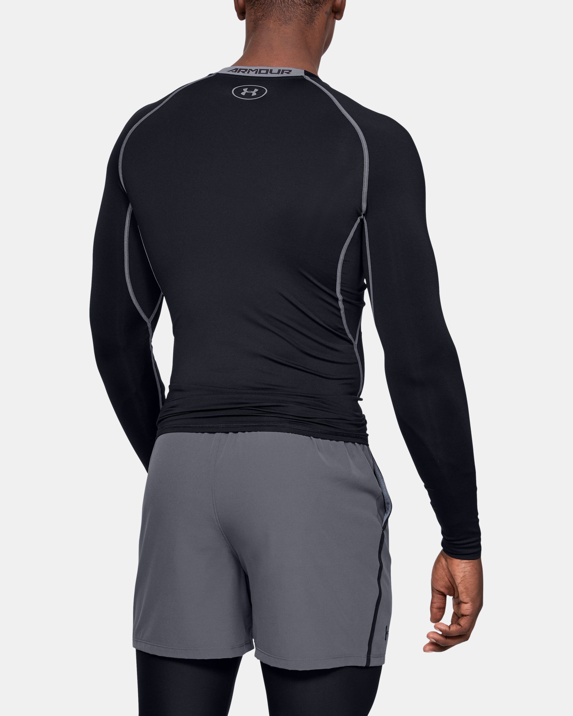 Buy Men s UA HeatGear Armour Long Sleeve Compression Shirt Black in Dubai UAE Under Armour