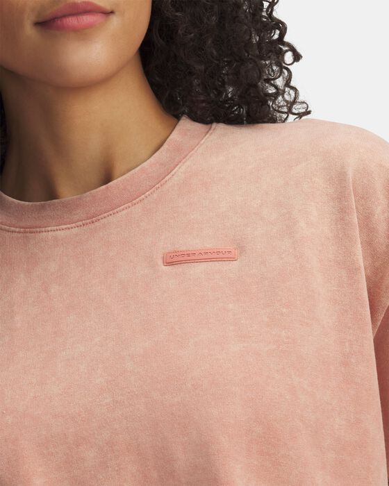 Women's UA Heavyweight Wash Short Sleeve image number 2