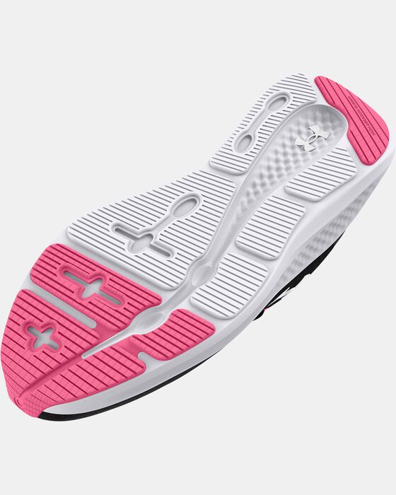 Girls' Grade School UA Charged Pursuit 3 Running Shoes image number 4